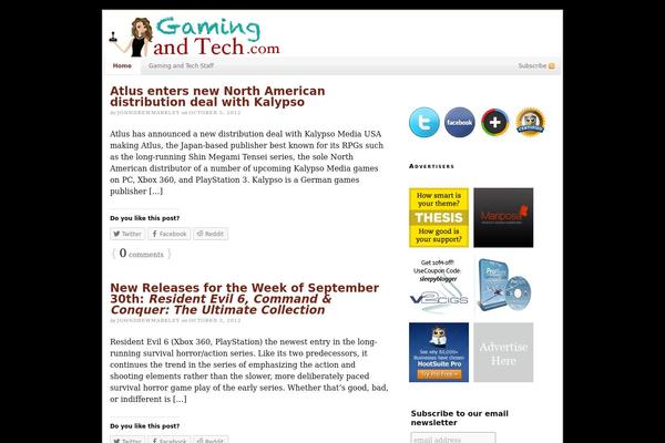 Thesis 1.8.1 theme site design template sample
