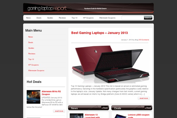 MyMagazine theme site design template sample