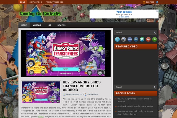 gamingonbatteries.com site used Game Star