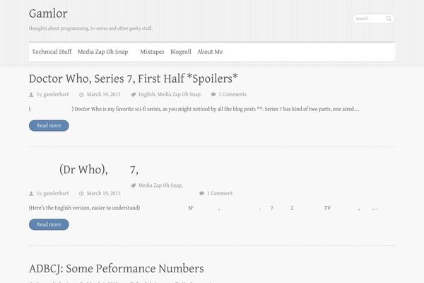 gamlor.info site used Clean Retina