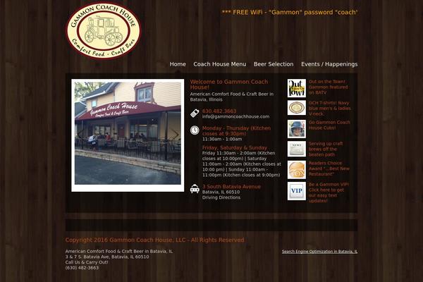 gammoncoachhouse.com site used Cafe-elements