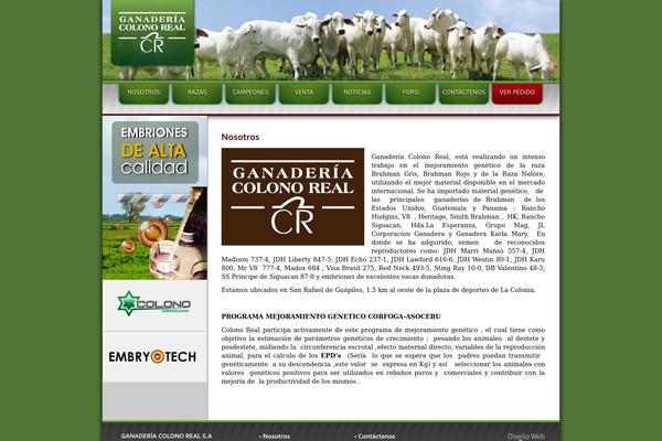 ganaderiacolonoreal.com site used Ganaderiacolonoreal