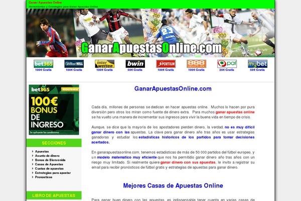ganarapuestasonline.com site used Wpdiseno5