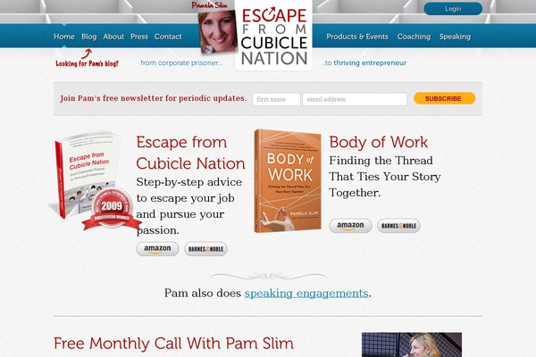 Escape theme site design template sample