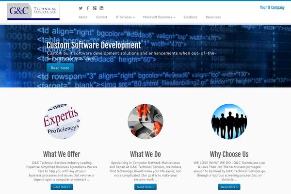 Customizr theme site design template sample