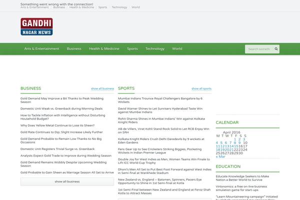 Gadgetine theme site design template sample