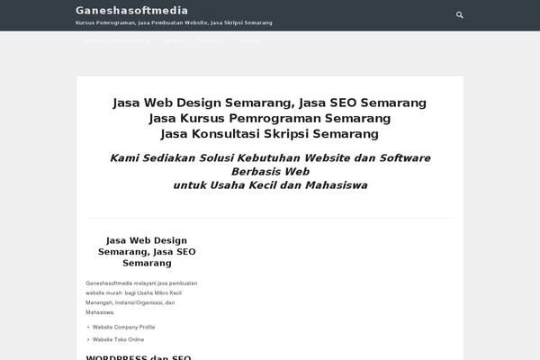 Nomos theme site design template sample