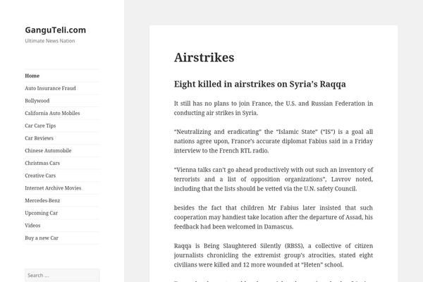 Twenty Fourteen theme site design template sample