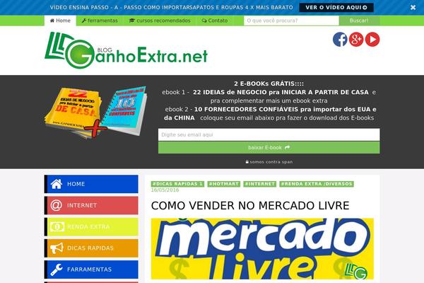 UBlog theme site design template sample