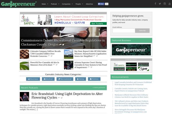 ganjapreneur theme websites examples
