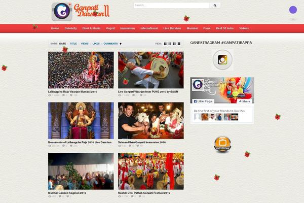Site using Instagram-theatre plugin