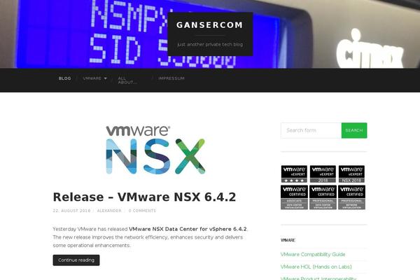 Hemingway theme site design template sample