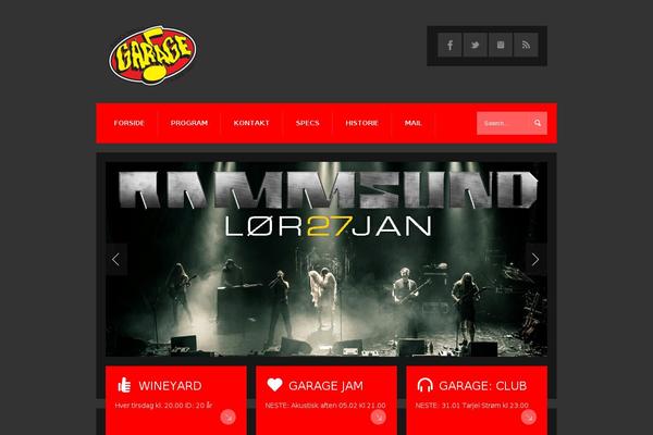 Garage theme site design template sample