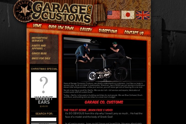 garagecompanycustoms.com site used Gcc