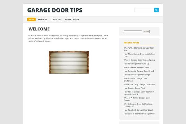 garagedoorideas.com site used The Bizness