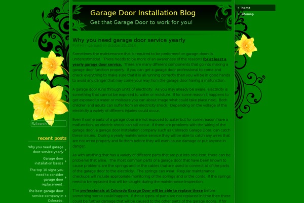 daffodil theme site design template sample