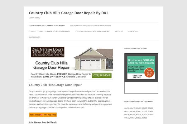 Twenty Twelve theme site design template sample