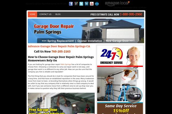 Garage theme site design template sample