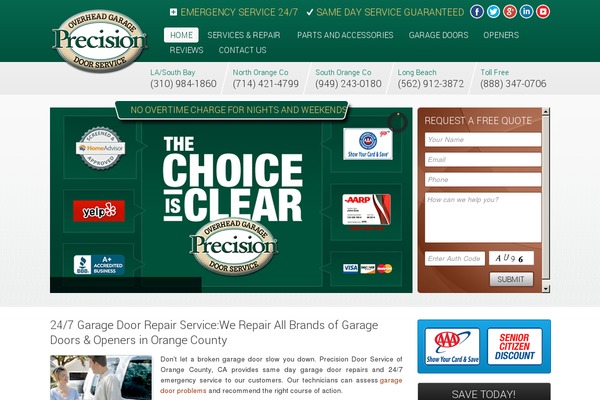 Precision theme websites examples