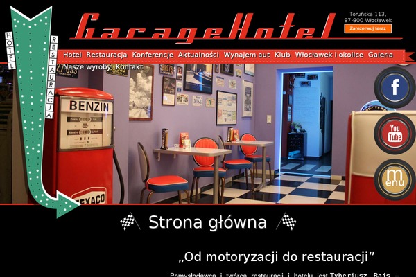 Garage theme site design template sample