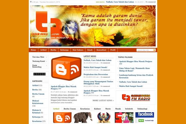 Forester theme site design template sample