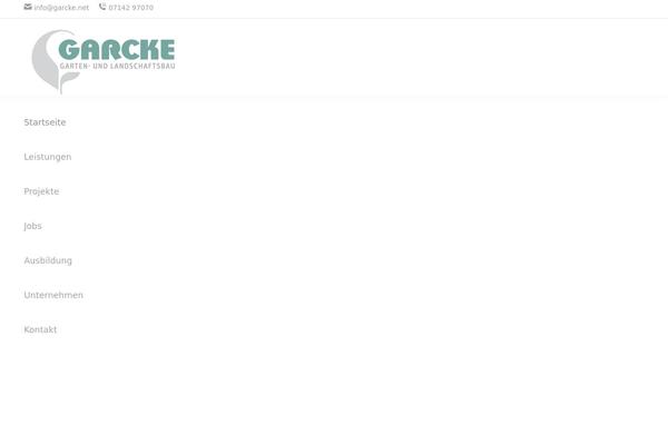 garcke.com site used Garcketheme