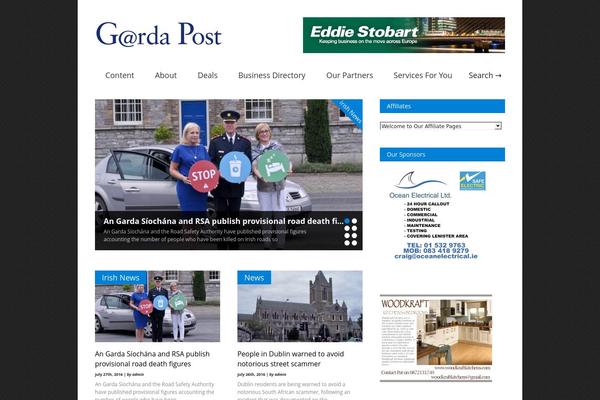 Gonzo theme site design template sample