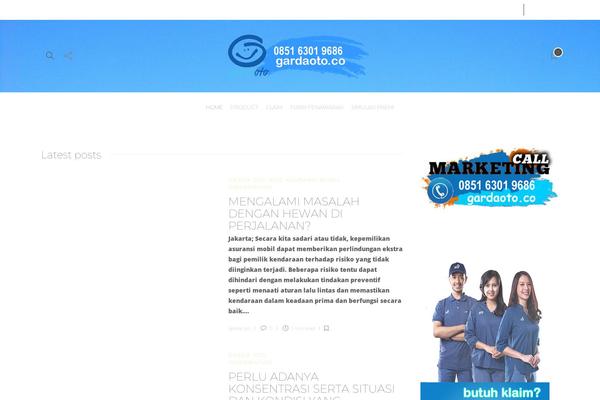 Gillion theme site design template sample