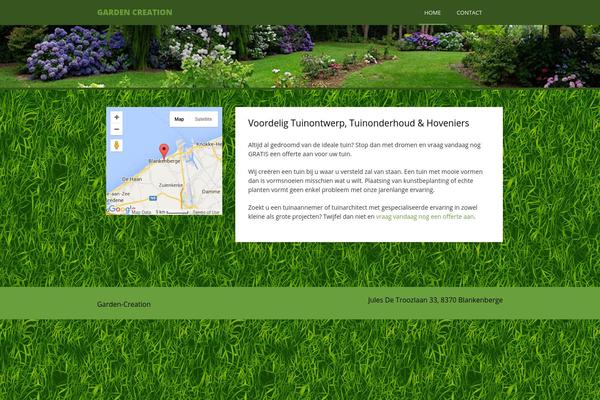 Green Garden theme site design template sample
