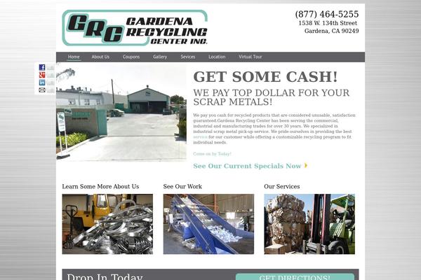Frontend theme site design template sample