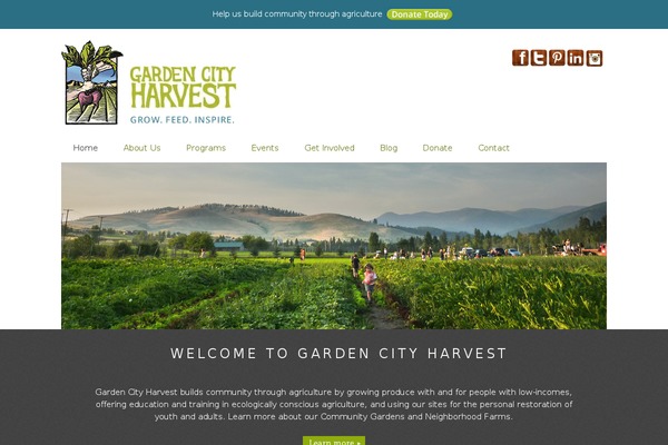 Nature theme site design template sample