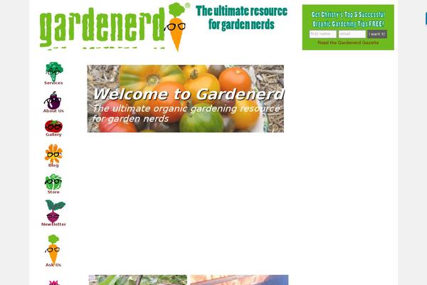 gardenerd.com site used Twenty Ten