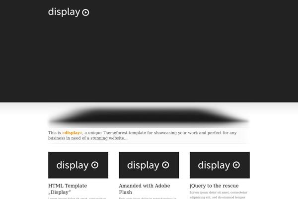 Display theme site design template sample