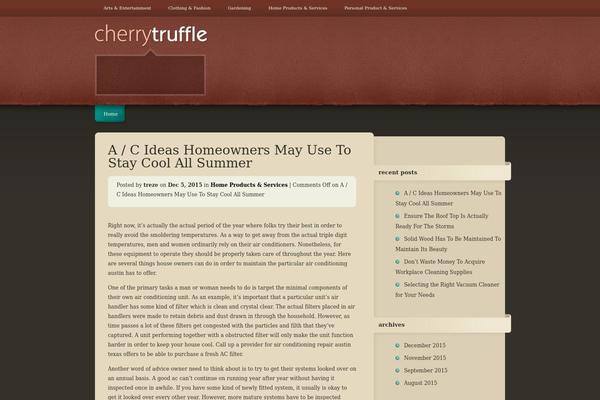 Cherrytruffle theme site design template sample