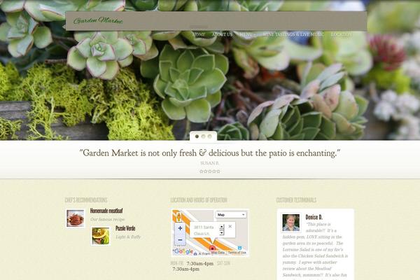 MyCuisine theme site design template sample