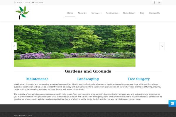 Envision theme site design template sample