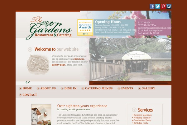 Garden theme site design template sample