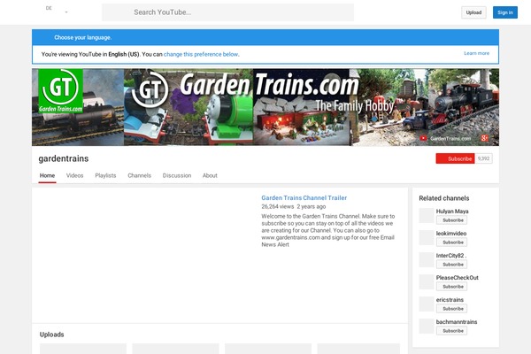gardentrains.com site used Wpmu Dixi
