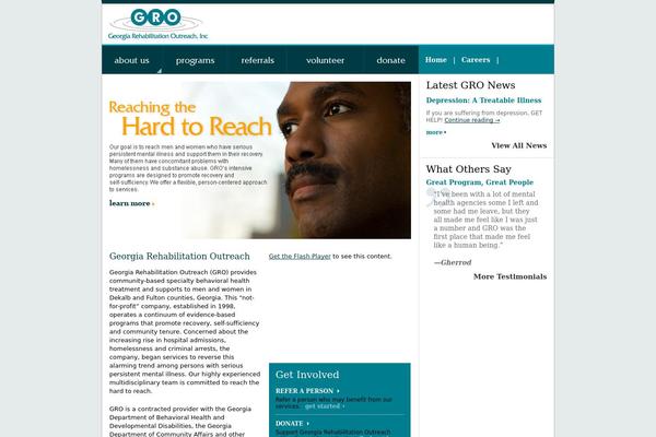 garehaboutreach.org site used Gro