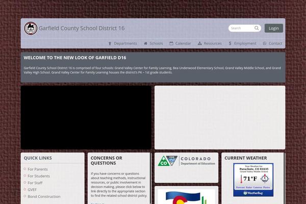 garfield16.org site used Vantage