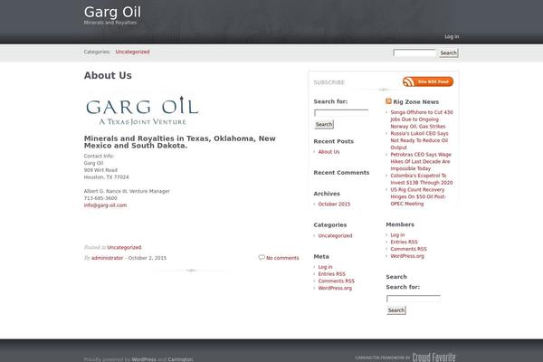 Carrington Blog theme site design template sample