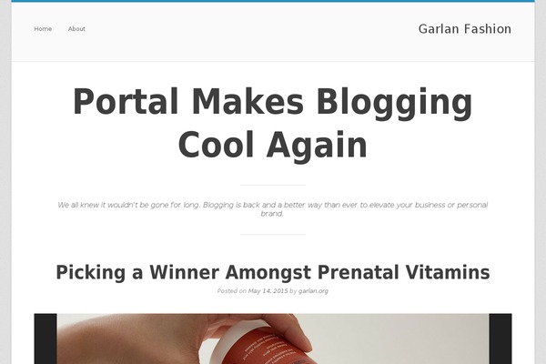 Portal theme site design template sample