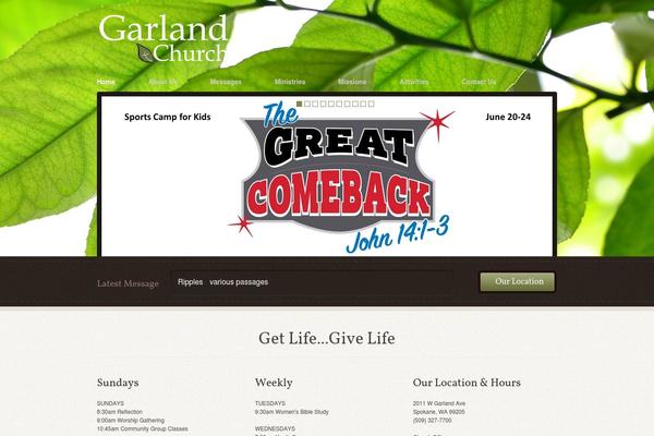 Wp-church theme site design template sample