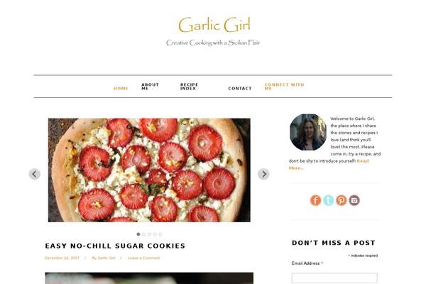 Foodie theme site design template sample