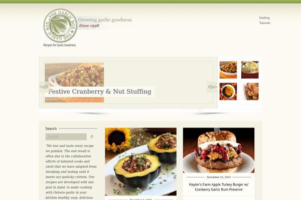 CookingPress theme site design template sample