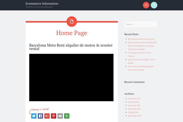 Sorbet theme site design template sample