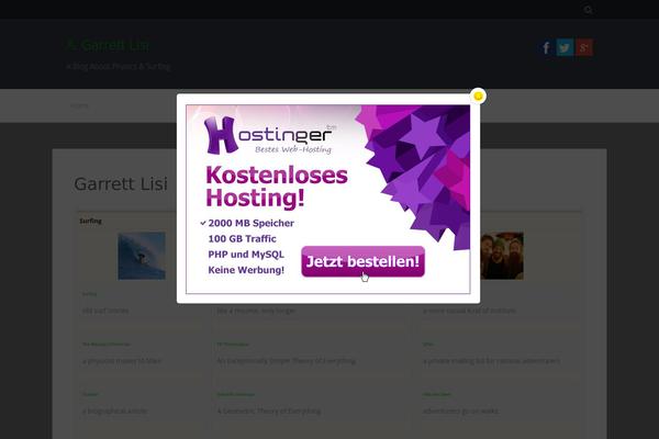 CleanPress theme site design template sample