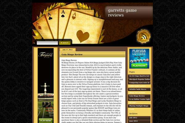 garrettsgamereviews.com site used Goldenpoker
