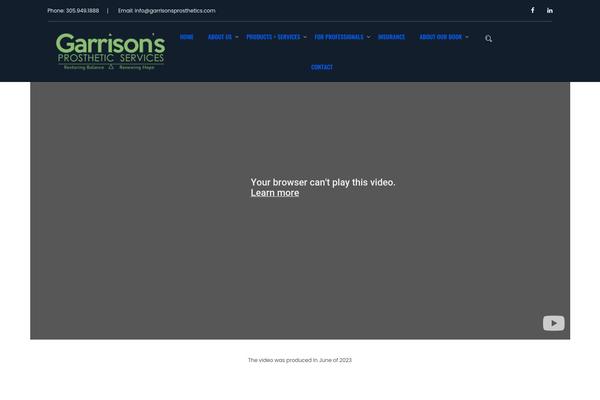 garrisonsprosthetics.com site used Aboss