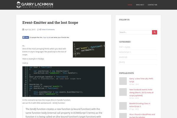 Site using Chili-code-highlighter plugin